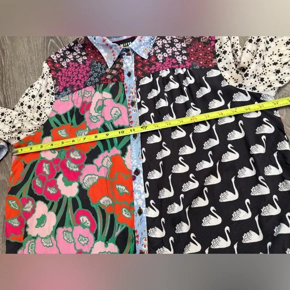 Maeve by Anthropologie The Paz Button-Down Shirt Large - Picture 5 of 9